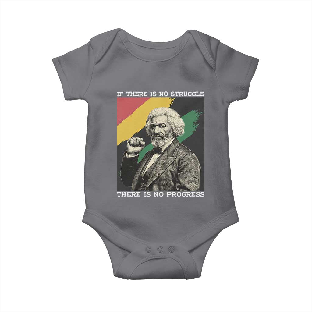 Frederick Douglass Struggle And Progress Baby Onesie Inspirational Black History - Wonder Print Shop