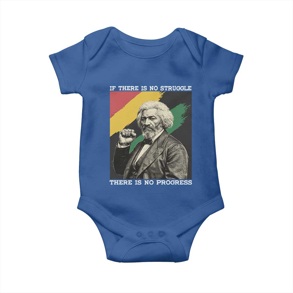 Frederick Douglass Struggle And Progress Baby Onesie Inspirational Black History - Wonder Print Shop