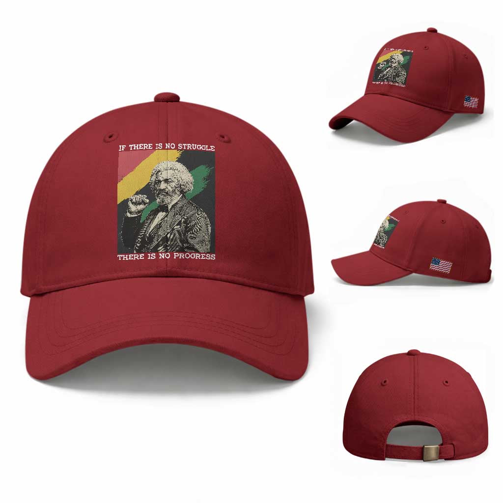 Frederick Douglass Struggle And Progress Baseball Cap Inspirational Black History