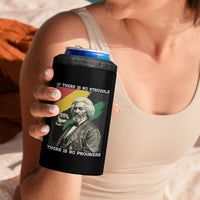 Frederick Douglass Struggle And Progress 4 in 1 Can Cooler Tumbler Inspirational Black History - Wonder Print Shop