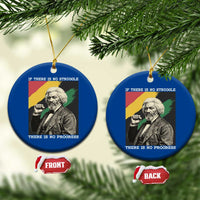 Frederick Douglass Struggle And Progress Ceramic Ornament Inspirational Black History - Wonder Print Shop
