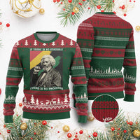 Frederick Douglass Struggle And Progress Ugly Christmas Sweater Inspirational Black History - Wonder Print Shop