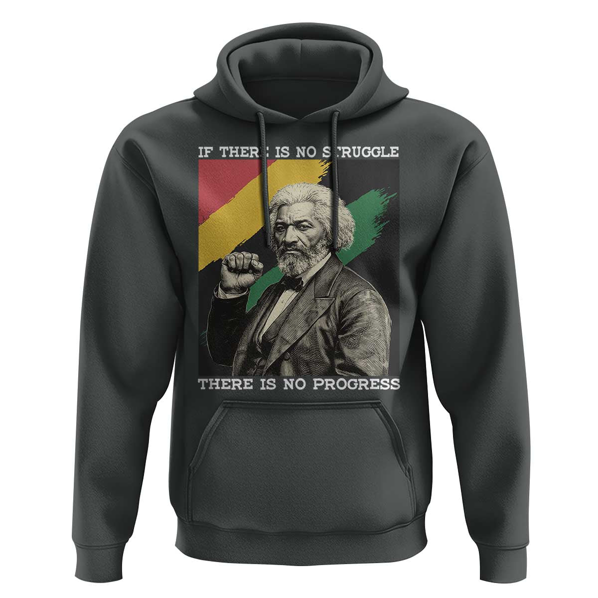 Frederick Douglass Struggle And Progress Hoodie Inspirational Black History - Wonder Print Shop