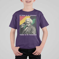Frederick Douglass Struggle And Progress T Shirt For Kid Inspirational Black History - Wonder Print Shop