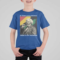 Frederick Douglass Struggle And Progress T Shirt For Kid Inspirational Black History - Wonder Print Shop