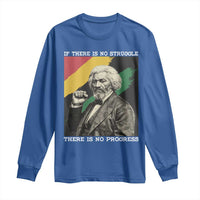 Frederick Douglass Struggle And Progress Long Sleeve Shirt Inspirational Black History - Wonder Print Shop