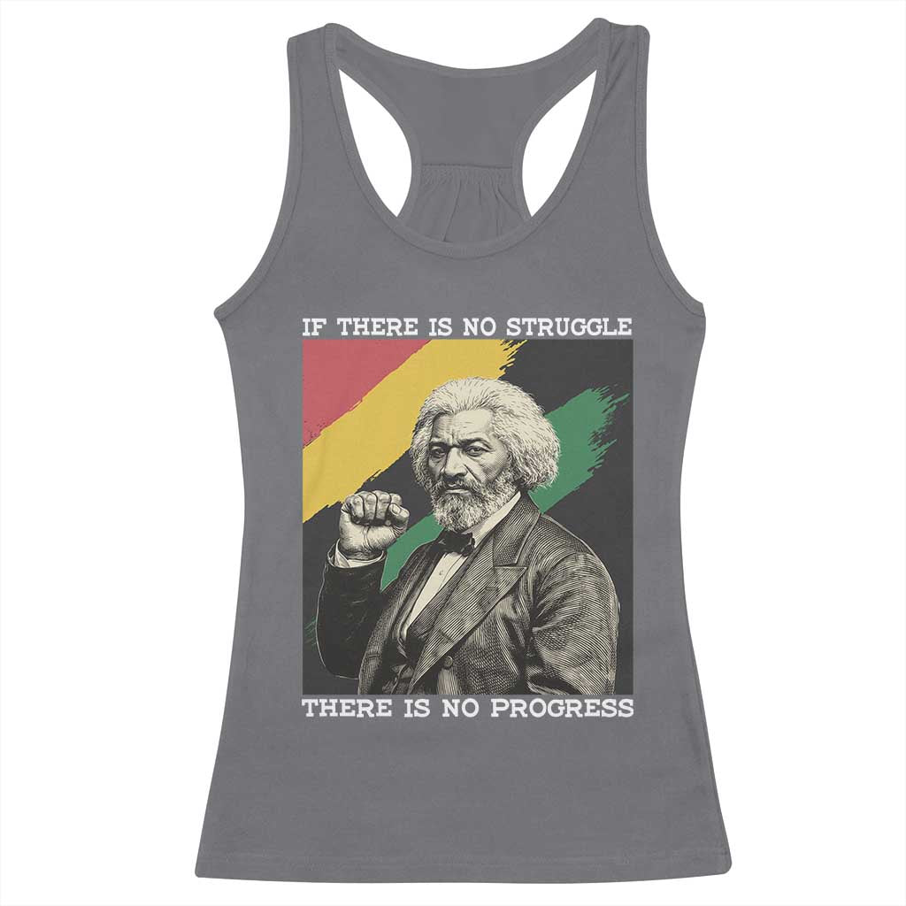 Frederick Douglass Struggle And Progress Racerback Tank Top Inspirational Black History - Wonder Print Shop