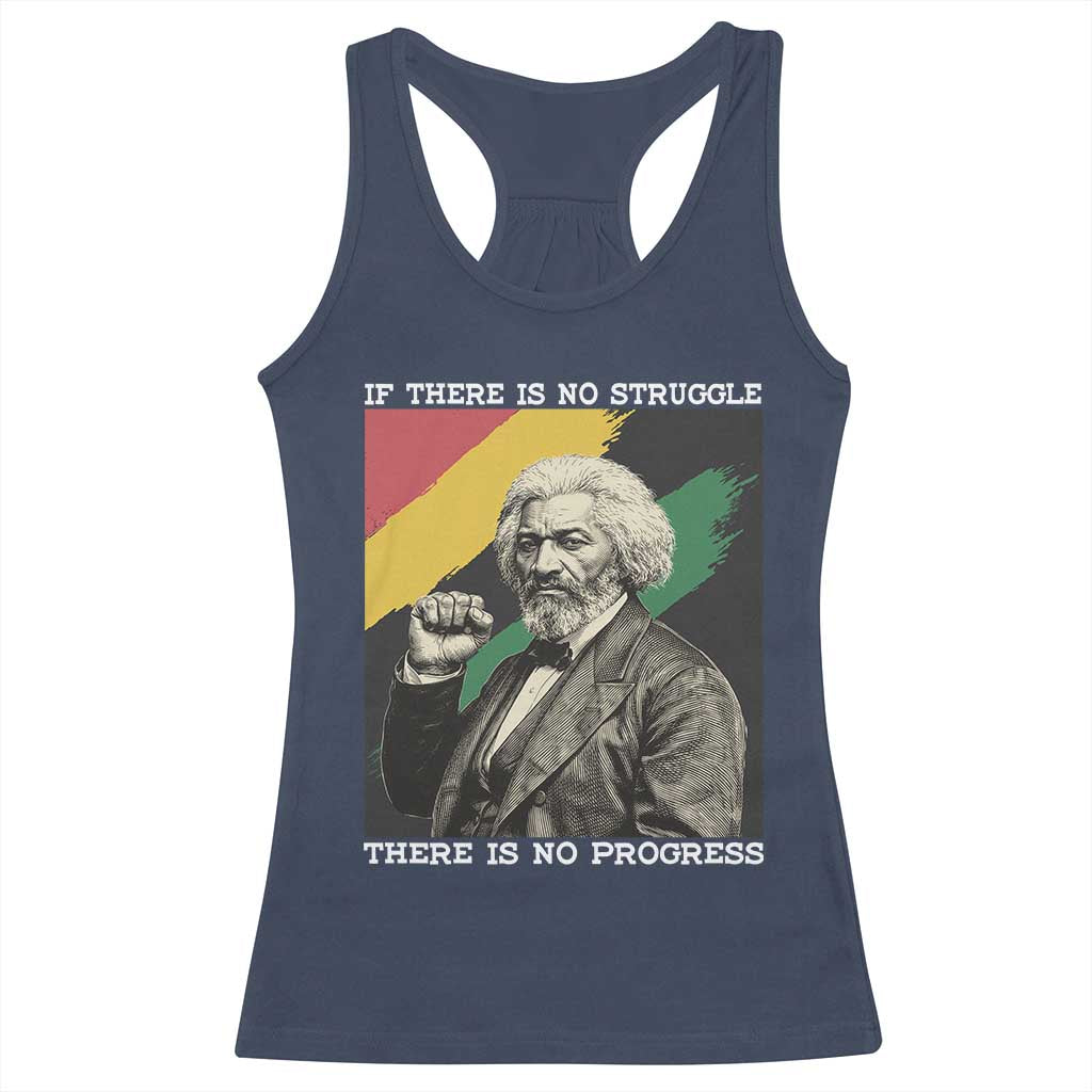Frederick Douglass Struggle And Progress Racerback Tank Top Inspirational Black History - Wonder Print Shop
