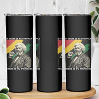 Frederick Douglass Struggle And Progress Skinny Tumbler Inspirational Black History - Wonder Print Shop