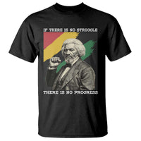Frederick Douglass Struggle And Progress T Shirt Inspirational Black History - Wonder Print Shop