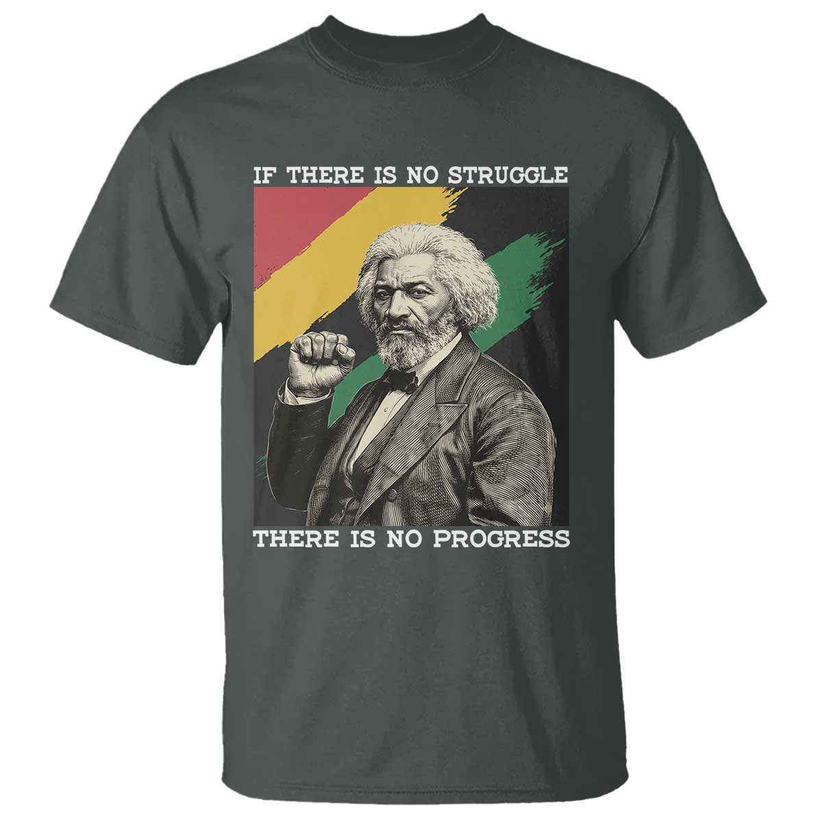 Frederick Douglass Struggle And Progress T Shirt Inspirational Black History - Wonder Print Shop