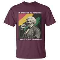Frederick Douglass Struggle And Progress T Shirt Inspirational Black History - Wonder Print Shop