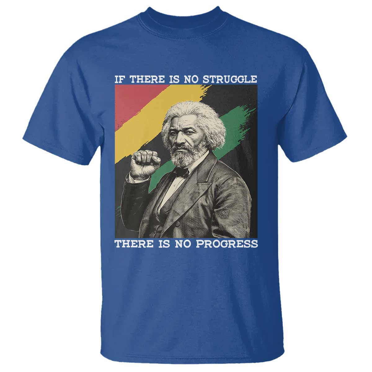 Frederick Douglass Struggle And Progress T Shirt Inspirational Black History - Wonder Print Shop