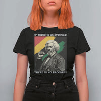 Frederick Douglass Struggle And Progress T Shirt For Women Inspirational Black History - Wonder Print Shop
