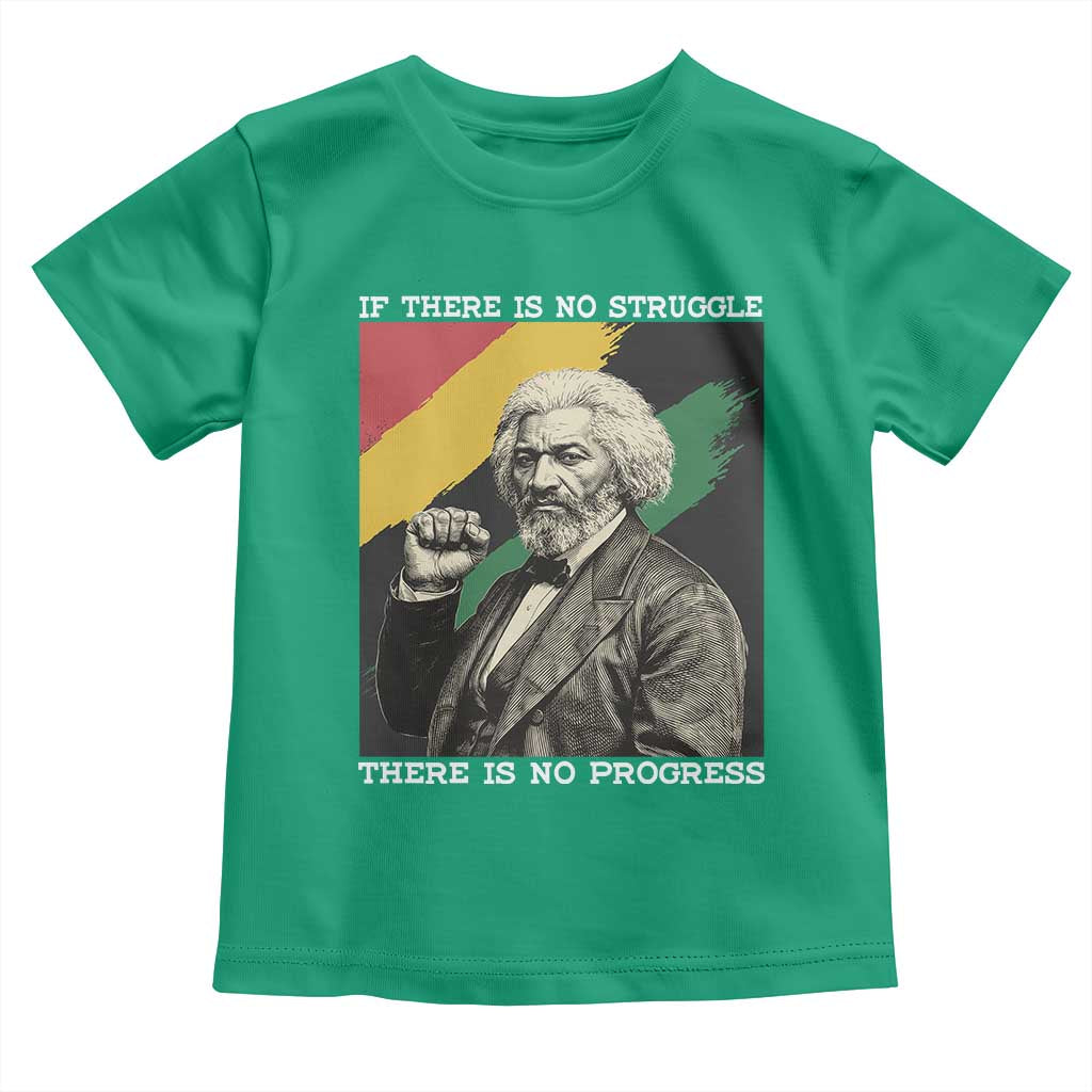 Frederick Douglass Struggle And Progress Toddler T Shirt Inspirational Black History - Wonder Print Shop