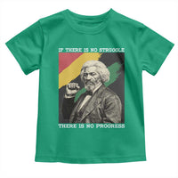 Frederick Douglass Struggle And Progress Toddler T Shirt Inspirational Black History - Wonder Print Shop