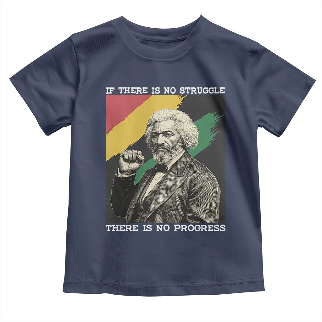 Frederick Douglass Struggle And Progress Toddler T Shirt Inspirational Black History - Wonder Print Shop