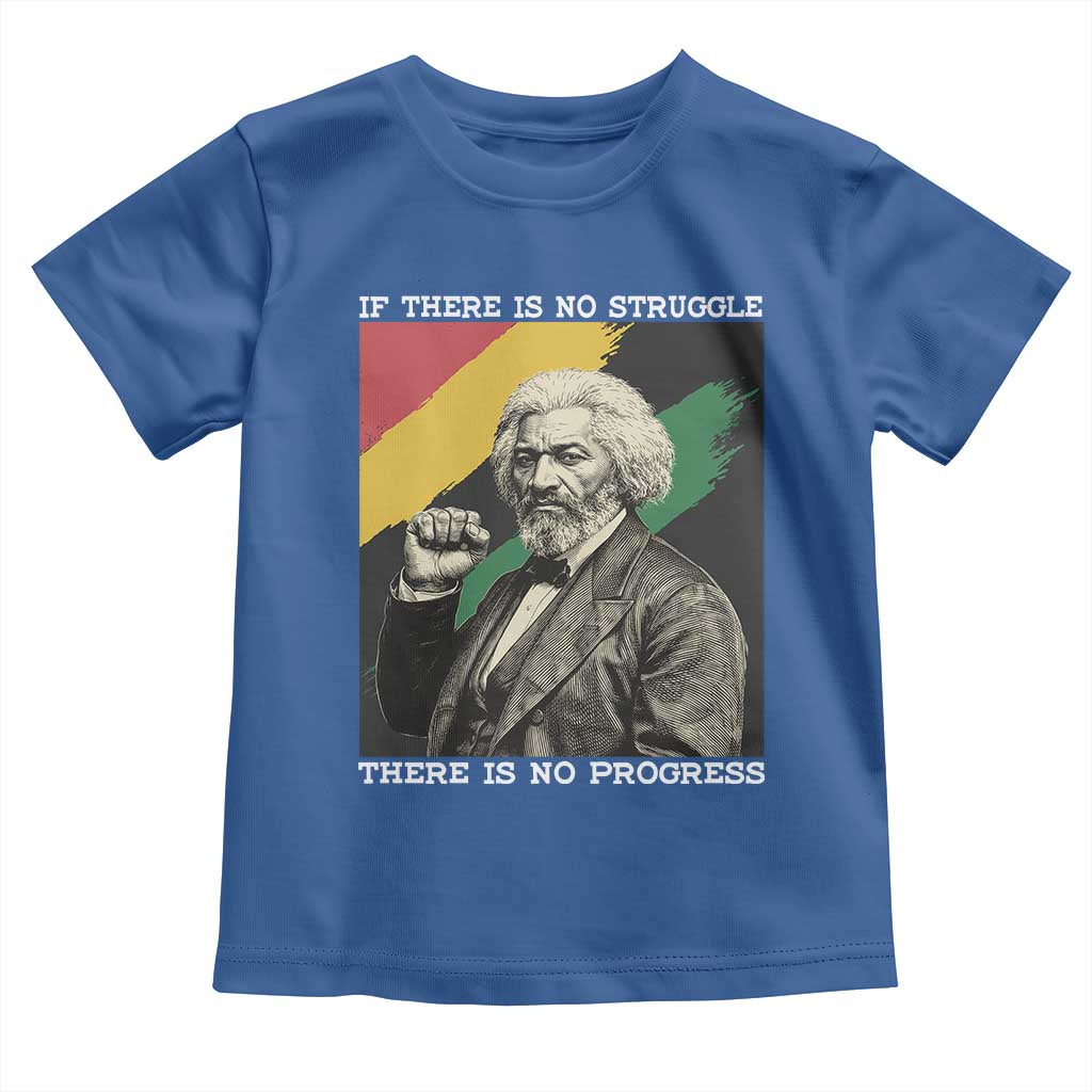 Frederick Douglass Struggle And Progress Toddler T Shirt Inspirational Black History - Wonder Print Shop