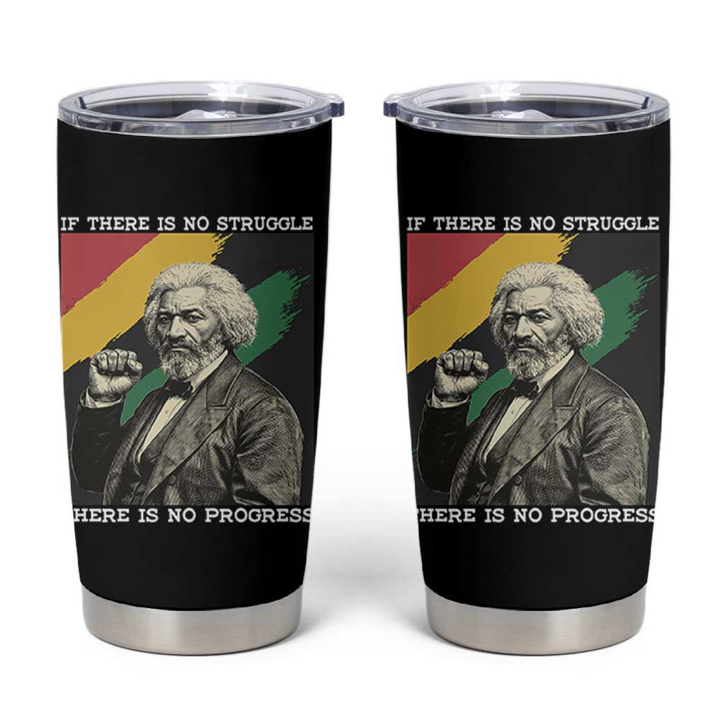 Frederick Douglass Struggle And Progress Tumbler Cup Inspirational Black History - Wonder Print Shop