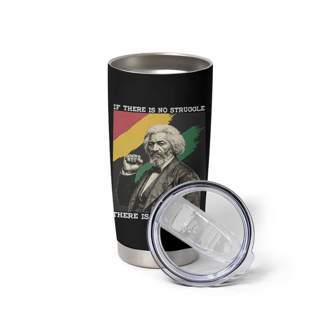 Frederick Douglass Struggle And Progress Tumbler Cup Inspirational Black History - Wonder Print Shop