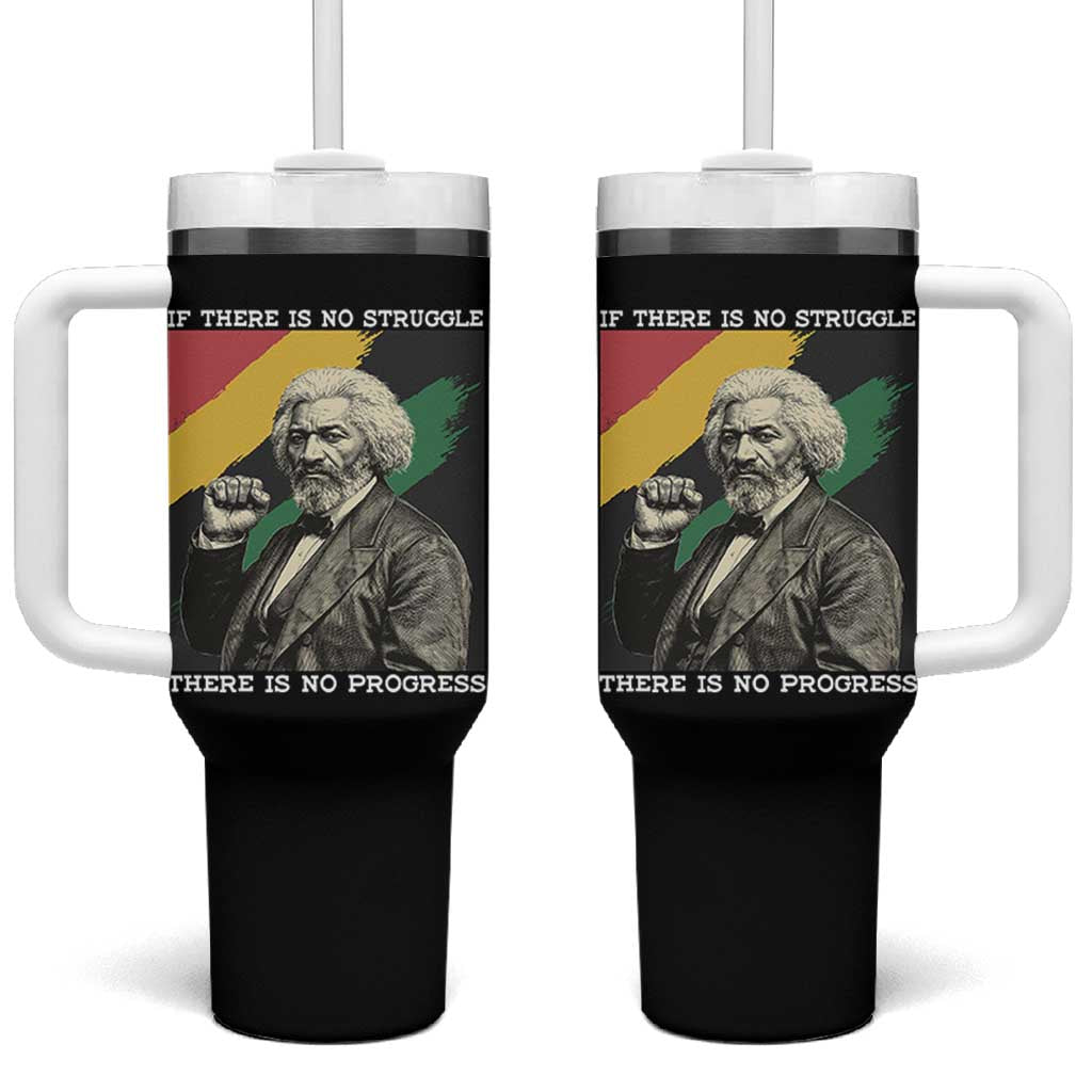 Frederick Douglass Struggle And Progress Tumbler With Handle Inspirational Black History - Wonder Print Shop