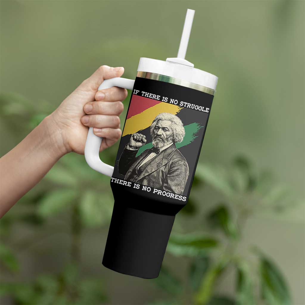 Frederick Douglass Struggle And Progress Tumbler With Handle Inspirational Black History - Wonder Print Shop