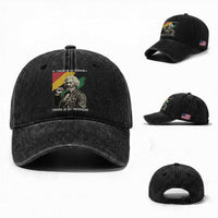 Frederick Douglass Struggle And Progress Washed Cotton Baseball Cap Inspirational Black History
