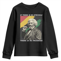 Frederick Douglass Struggle And Progress Youth Sweatshirt Inspirational Black History - Wonder Print Shop