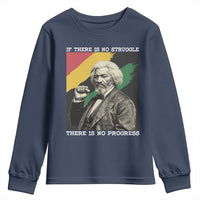 Frederick Douglass Struggle And Progress Youth Sweatshirt Inspirational Black History - Wonder Print Shop