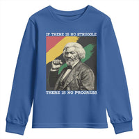 Frederick Douglass Struggle And Progress Youth Sweatshirt Inspirational Black History - Wonder Print Shop