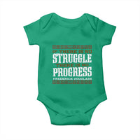 Frederick Douglass Empowerment Quote Gift Baby Onesie No Struggle No Progress - Wonder Print Shop