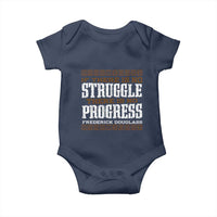 Frederick Douglass Empowerment Quote Gift Baby Onesie No Struggle No Progress - Wonder Print Shop