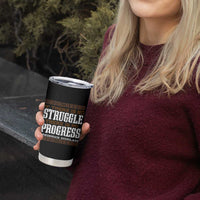 Frederick Douglass Empowerment Quote Gift Tumbler Cup No Struggle No Progress - Wonder Print Shop