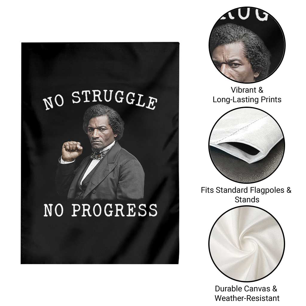 Frederick Douglass Quote Garden Flag No Struggle No Progress - Wonder Print Shop