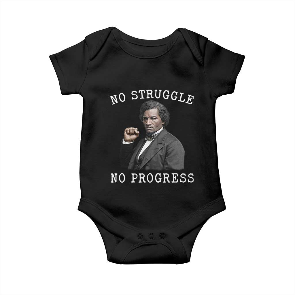 Frederick Douglass Quote Baby Onesie No Struggle No Progress - Wonder Print Shop