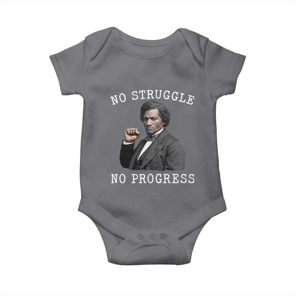 Frederick Douglass Quote Baby Onesie No Struggle No Progress - Wonder Print Shop