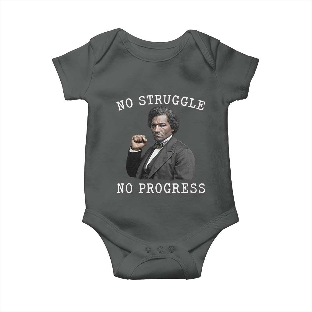 Frederick Douglass Quote Baby Onesie No Struggle No Progress - Wonder Print Shop