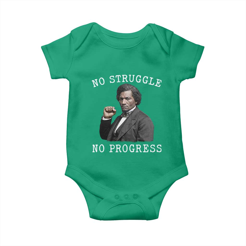 Frederick Douglass Quote Baby Onesie No Struggle No Progress - Wonder Print Shop