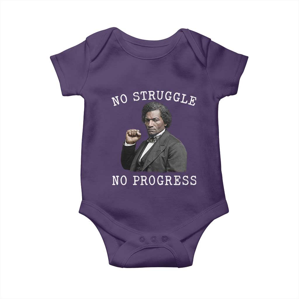 Frederick Douglass Quote Baby Onesie No Struggle No Progress - Wonder Print Shop
