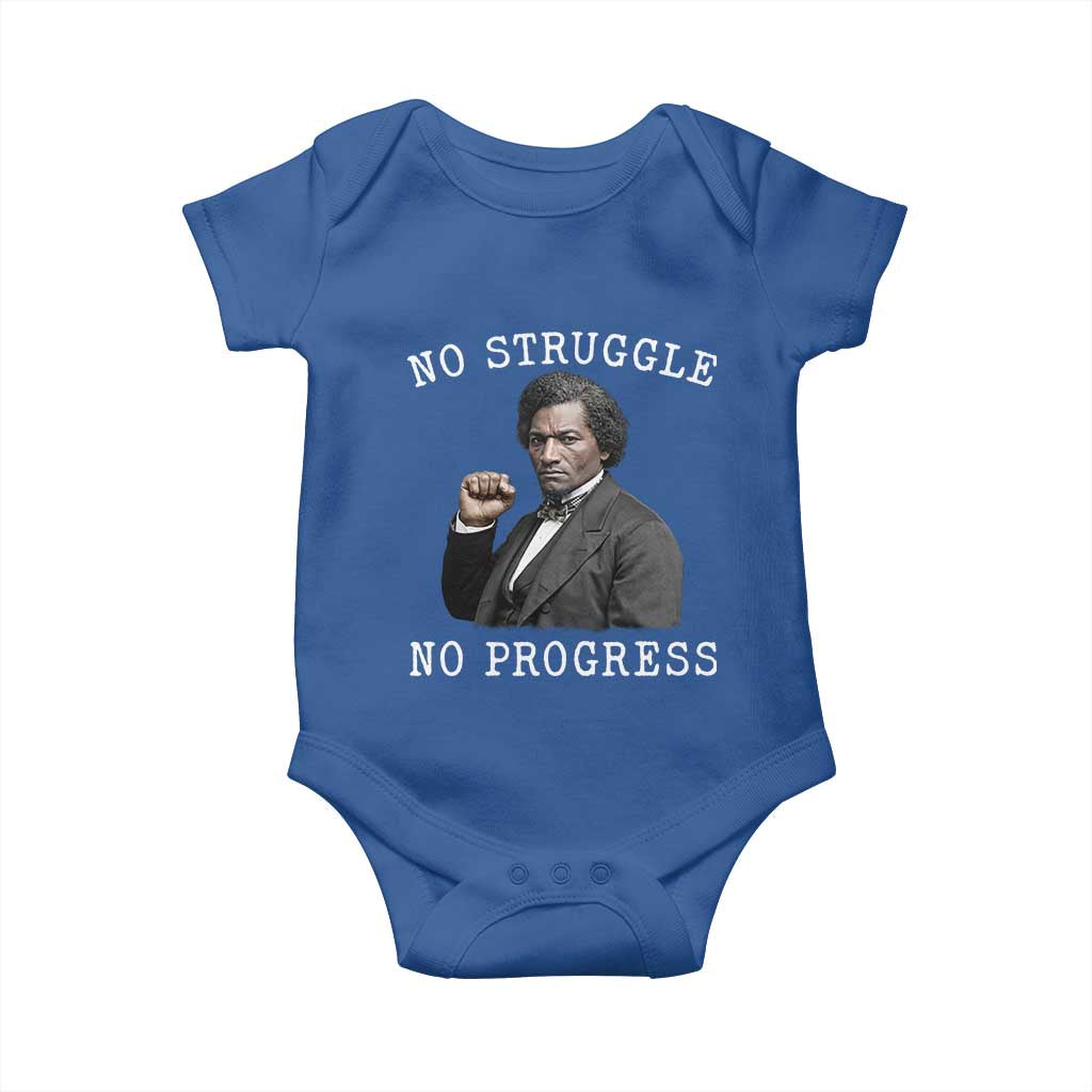 Frederick Douglass Quote Baby Onesie No Struggle No Progress - Wonder Print Shop