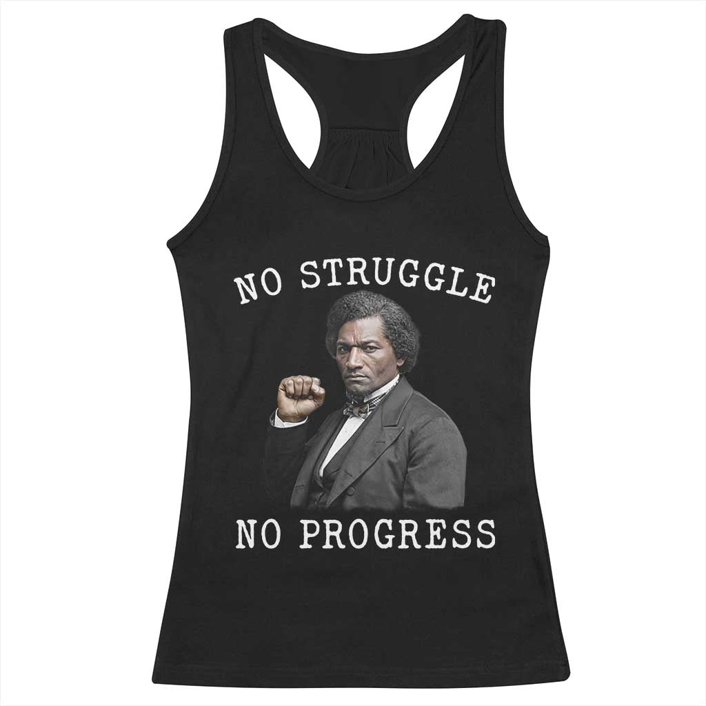 Frederick Douglass Quote Racerback Tank Top No Struggle No Progress - Wonder Print Shop