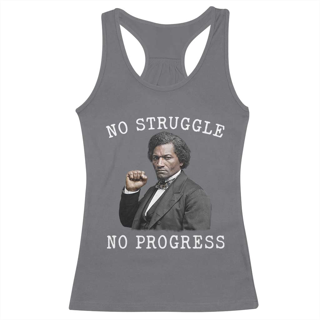 Frederick Douglass Quote Racerback Tank Top No Struggle No Progress - Wonder Print Shop