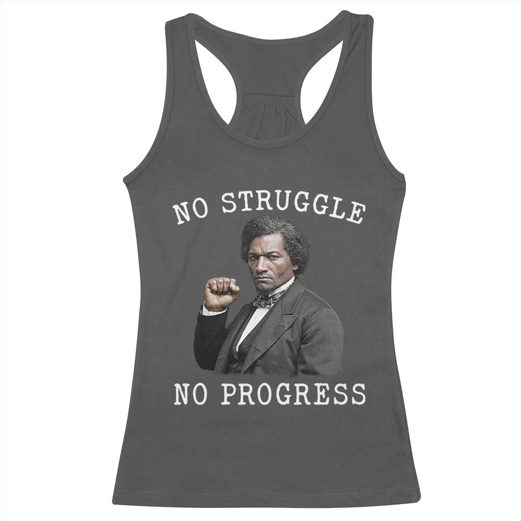 Frederick Douglass Quote Racerback Tank Top No Struggle No Progress - Wonder Print Shop