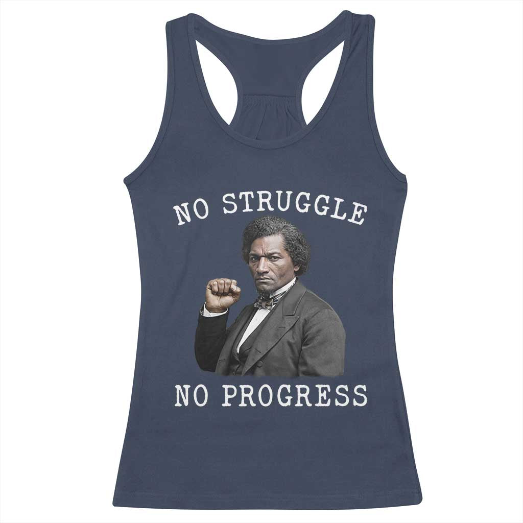 Frederick Douglass Quote Racerback Tank Top No Struggle No Progress - Wonder Print Shop