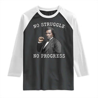 Frederick Douglass Quote Raglan Shirt No Struggle No Progress - Wonder Print Shop