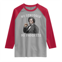 Frederick Douglass Quote Raglan Shirt No Struggle No Progress - Wonder Print Shop
