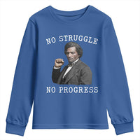 Frederick Douglass Quote Youth Sweatshirt No Struggle No Progress - Wonder Print Shop