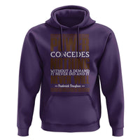 Frederick Douglass Hoodie Power Concedes Nothing Without A Demand - Wonder Print Shop