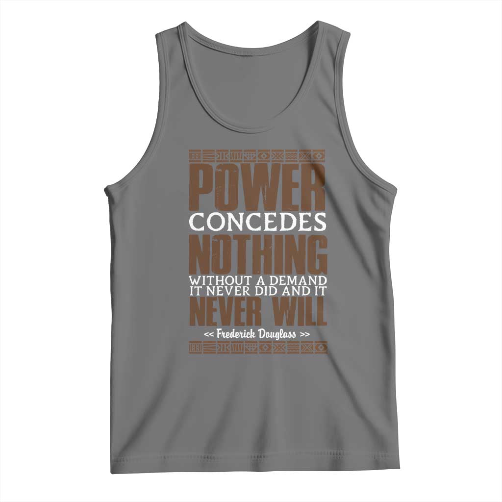 Frederick Douglass Tank Top Power Concedes Nothing Without A Demand - Wonder Print Shop