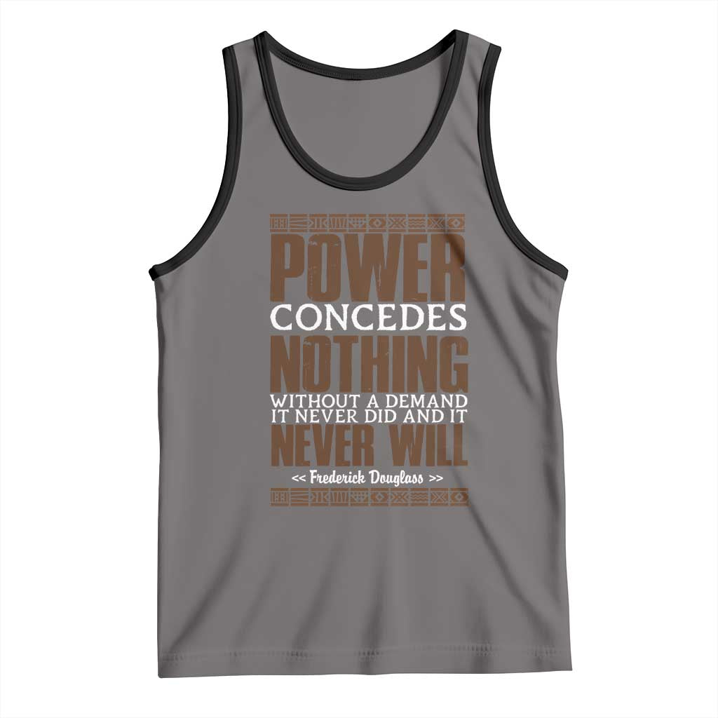 Frederick Douglass Tank Top Power Concedes Nothing Without A Demand - Wonder Print Shop
